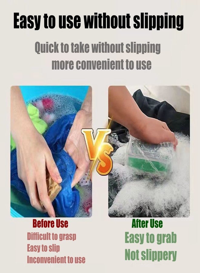 LELEMON Soap Dish with Drain Multifunctional Soap Dish Soap Cleaning Storage Foaming Box for Home Bathroom Kitchen Keep Soap Dry& Easy to Clean - Image 3